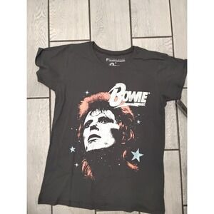 Prince Peter David Bowie Ziggy Stardust Graphic T-Shirt Gray Mens Small NWT